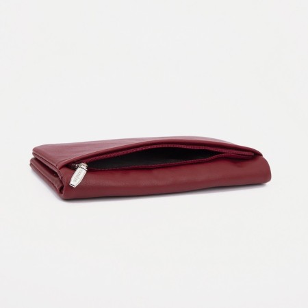 Women's wallet on magnets, red color-2