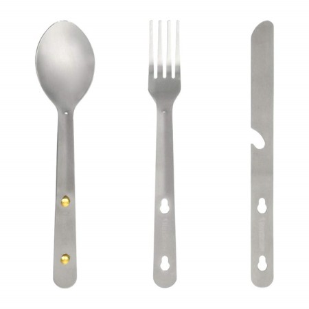 A set of cutting devices Boyscout, fork, spoon, knife, in a case, 16 cm-3