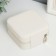 Casket to the leatherette for jewelry "Elegy. Square" White 5x10x10 cm