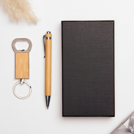Gift set 2B1 (pen, keychain with opening)-1