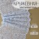 Lace elastic fabric, 190 mm × 2.7 ± 0.5 m, color of sky blue