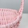 A set of baskets, 3 pcs, 38x29x10x34 cm, pink