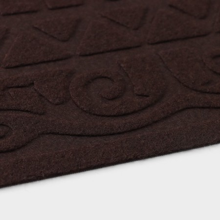 Walcome moisture -free rug without a trim “Welcome. Monogram ", 38 × 59 cm, color mix-2