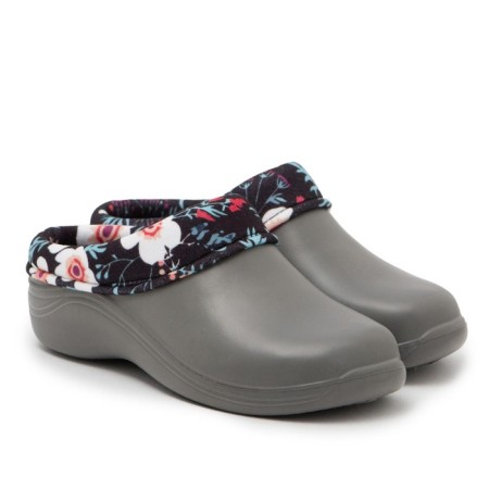 Galoshi female 211 uf color gray/flowers, river 39-40