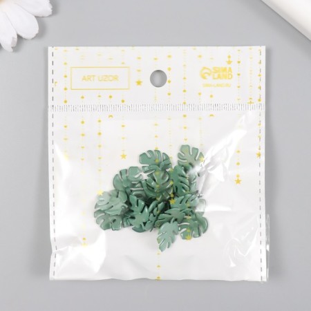Brads for scrapbooking "Palm leaves" set of 20 pcs 0.8x1.7x1.4 cm-4