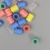 Beads for creativity plastic "faceted cylinder" mix set 20 grams 0.8x0.8x1.2 cm