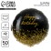 Foil ball 18 "Happy Birthday" gold, circle, set of 50 pcs.
