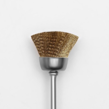 Brush - brush for cleaning mills, copper, silver/golden color-1
