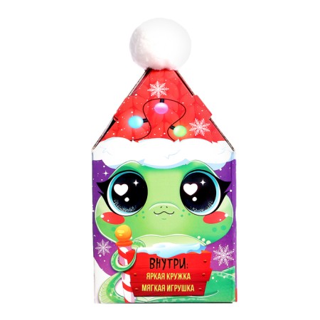New Year! Gift set "Time of Miracles" a mug with a toy-9