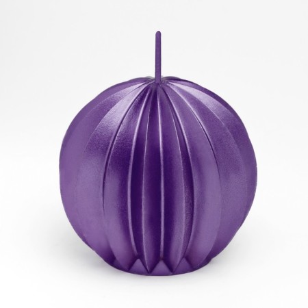 Figure candle "Faced ball", 6.5x6.5 cm, purple, in the box-4