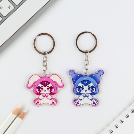 Key keychain 2 pcs "cuties"-1