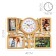 Wall clock, series: photo frames, "family tree", discrete move, 48 x 33 cm, dial 18.4 cm 9