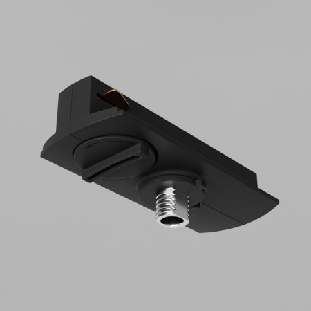 Connector for the track system Technical TRA011-1-A-B, 8,2x3.2x3 cm, black color-1
