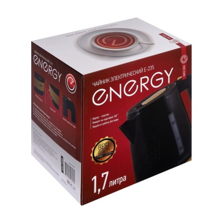 Electric kettle Energy E-235, plastic, 1.7 l, 2200 watts, black-12