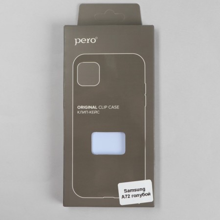 Pero cover for Samsung A72, silicone, blue-3