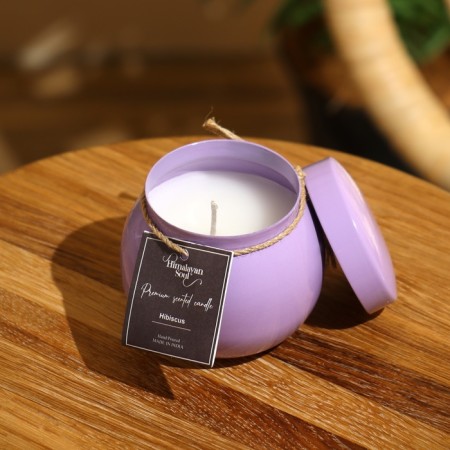 Aromatic candle in a jar 150 g, paraffin, hibiscus-1