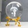 Souvenir glass "Little Prince" d = 6 cm openwork stand 8.5x6x6 cm