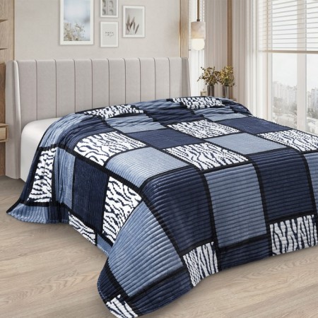 Sandra Plaid, 200x205cm, Velsoft 250g/m, polyester