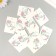 Cardboard "Flowers 08" set 10 pcs (5 types) 4x6 cm