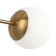 Suspended lamp 60W, 6he27, 40x79 cm, brass