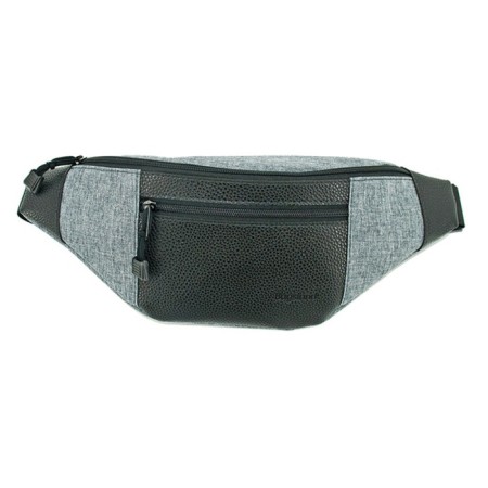Board Board VMP001-00141, gray color, textiles with genuine leather inserts, 29x10x14 cm 1000