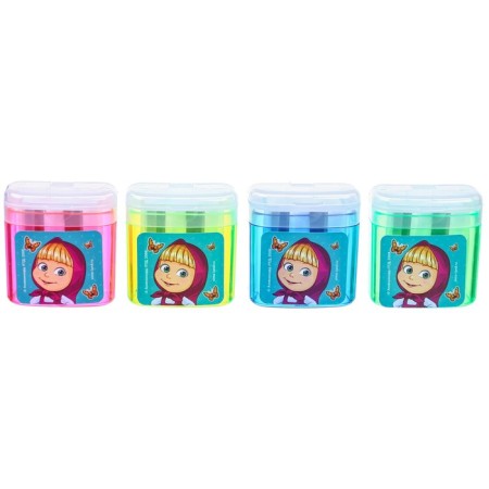 Plastic grinding with a container, double, mix, Masha and bear-1