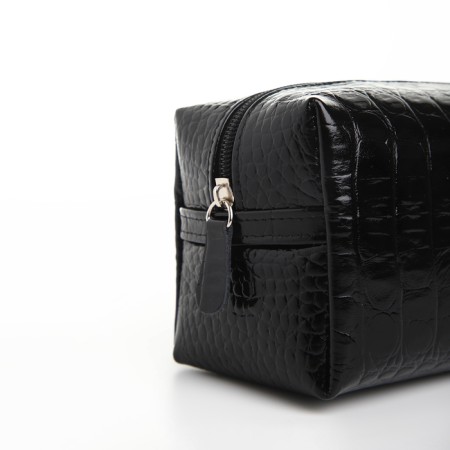 Lightning cosmetic bag, Textura, black color-4