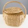 Basket "Economic", with a lid, 17/26 × 23/32 × 22/42 cm, manual weaving, willow