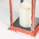 Nightlight "lantern with a candle" LED from batteries 3HAAA Red 14x14x29.5 cm Risalux