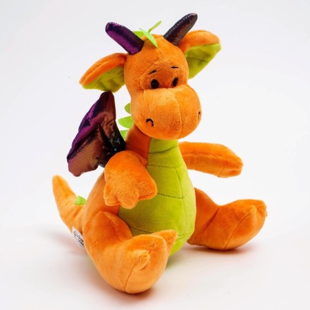 Soft toy "Dragon", 23 cm, orange color