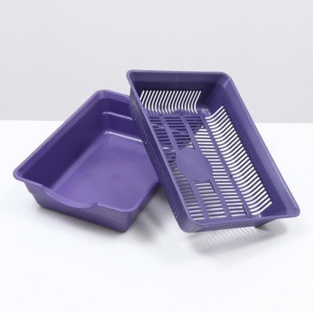 Deep toilet with a mesh of 36 x 25 x 9 cm, purple-3
