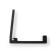 Furniture hook Cappio Fold, one -rot, folding, black color