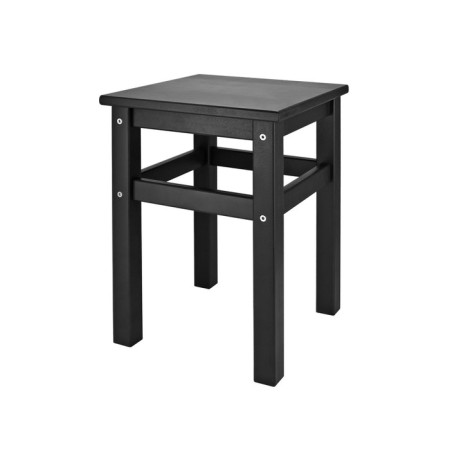 Stool No. 1, 330x330x450, up to 130 kg, birch array, black