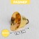 Bell for needlework, set of 10 pcs., Size 1 pc. - 1.6 cm, gold color