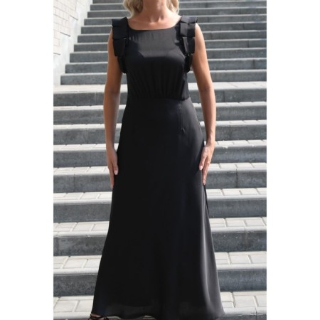 Women's dress, size 44, black color-12