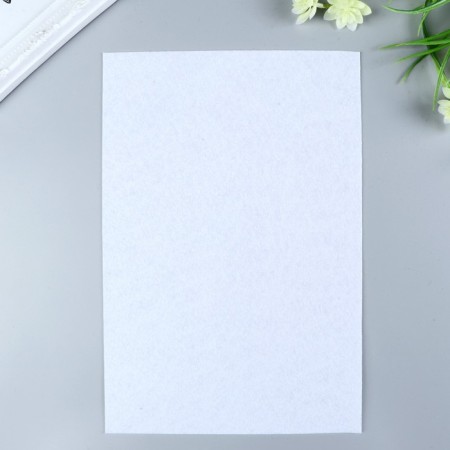 Hard felt 1 mm 20x30 cm white