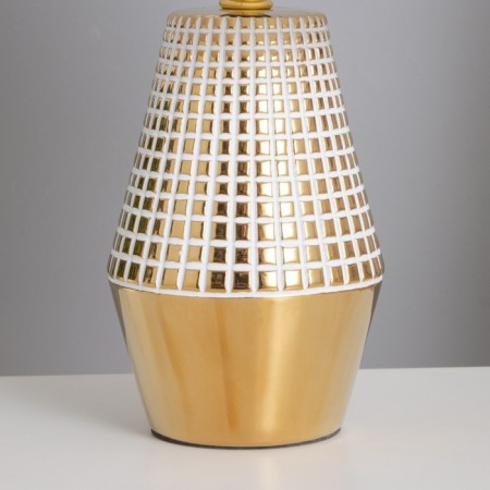 Table lamp "Sarah" 1x40W E14 white/gold 22x22x36cm-3