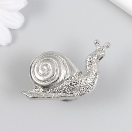 Pen for the casket metal "Snail" silver 2.8x5.2 cm