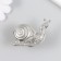 Pen for the casket metal "Snail" silver 2.8x5.2 cm