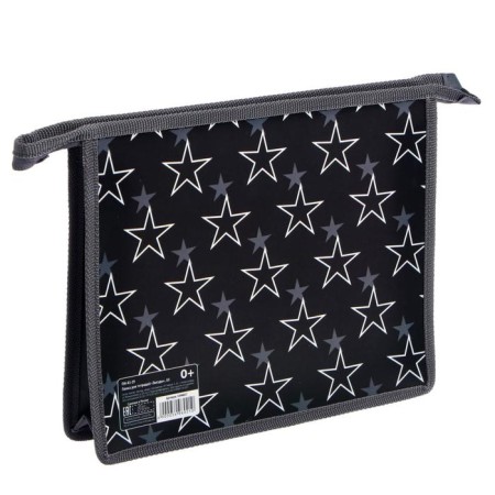 Folder for notebooks A5, 190 x 230 x 50 mm, lightning from above, plastic, calligrata "stars"-1