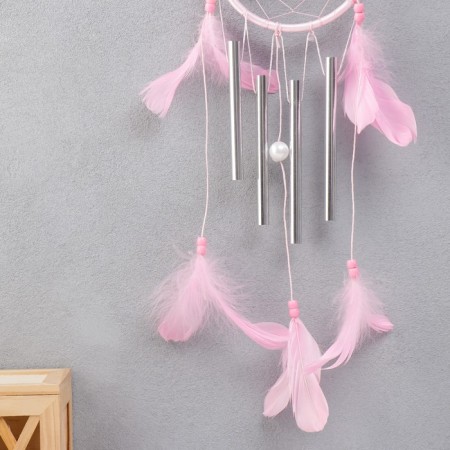 Dreaming Catcher+Wind Music 4 Tempo "Spider Web with Stars" d = 13 cm mix 47 cm-2