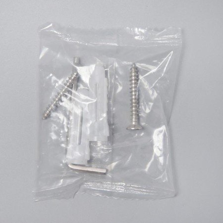 Holder for dental brushes, wall -mounted, accoona A11304, 2 glasses, glass, color chromium-3