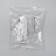 Holder for dental brushes, wall -mounted, accoona A11304, 2 glasses, glass, color chromium