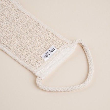 Washcloth - tape massage SL Home "Ortika", nettles, 60 × 10 cm, beige color-3