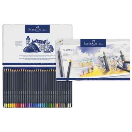 Artistic pencils Faber-Castell 36 colors, in a metal box-1