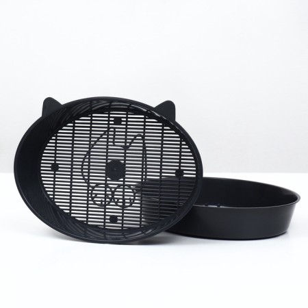 Toilet with a mesh "Kisa", 36 x 27 x 6 cm, gray mix-4