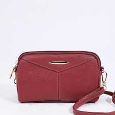 Bag Cross-Bodi with a zipper, pink color
