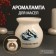 Aroma lamp ceramics "Calm. Mountains" White 7.2x7.2x7.8 cm