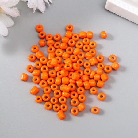 Round beads 6/0 "Orange" 20 g