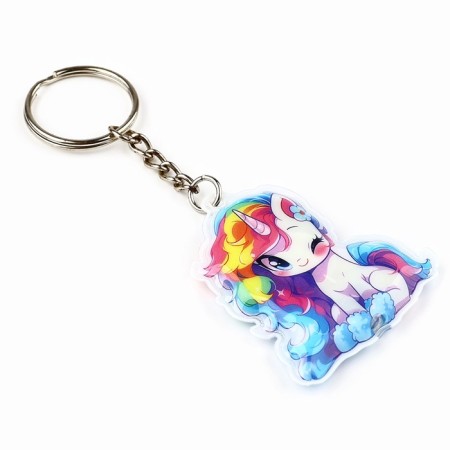 Keychain for keys with the flashlight "Unicorn", 4.5 x 10.1 cm-1